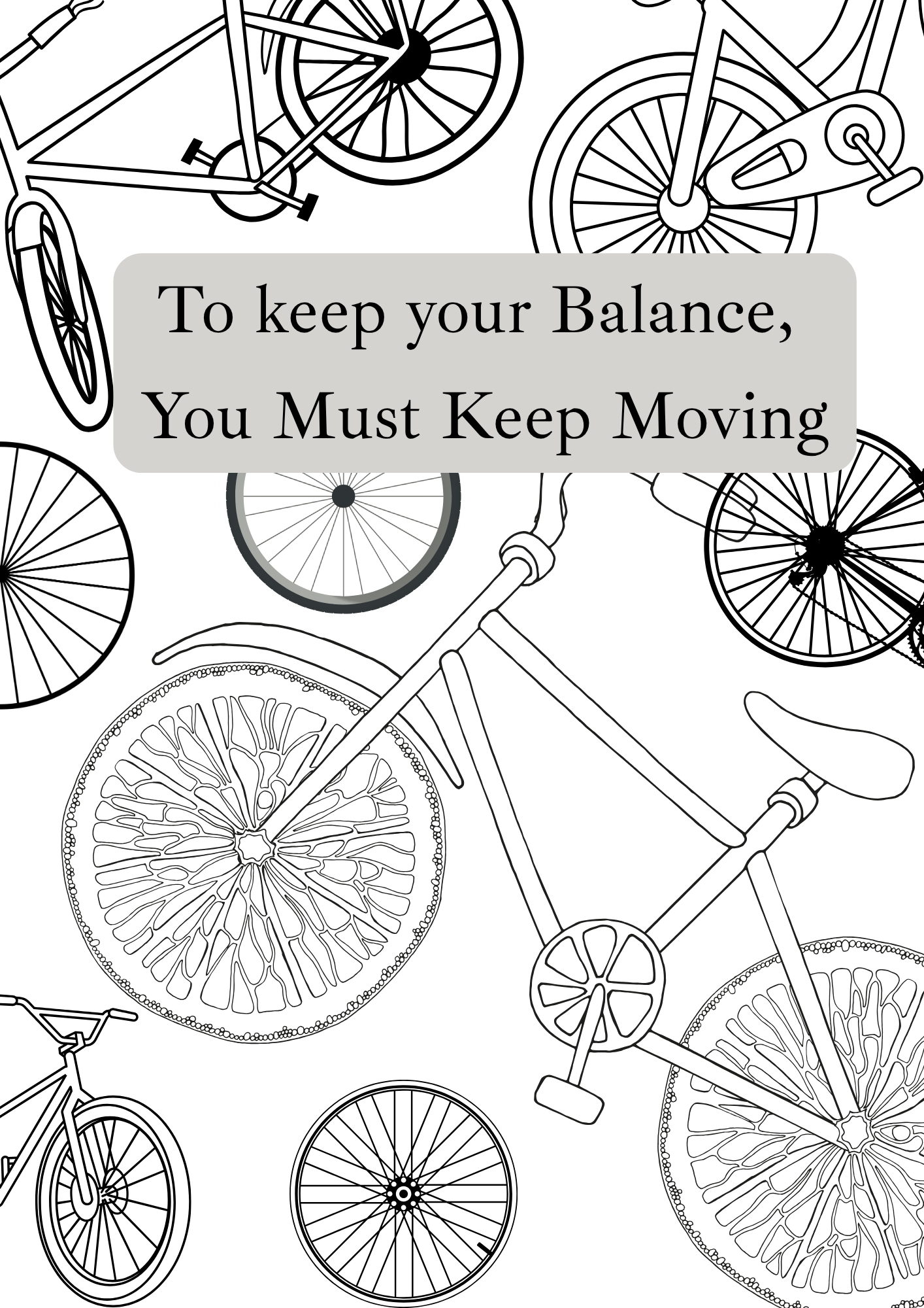 Bicycle coloring sheet (1)